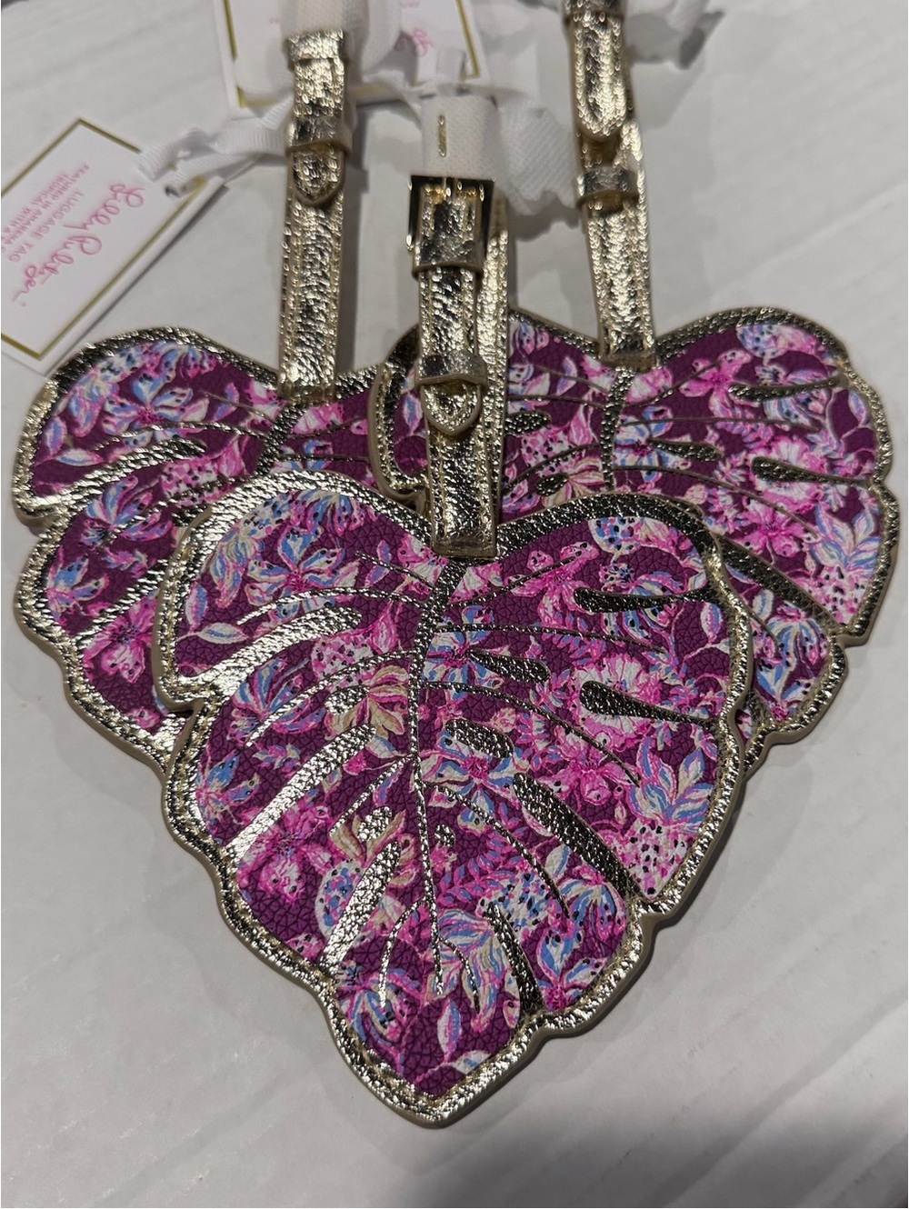 3 x Lilly Pulitzer Luggage Tag Amarina Cherry NEW